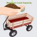 Garden Cart Folding Multifunctional Heavy Duty Wagon 660Ibs Green Uenjoy   